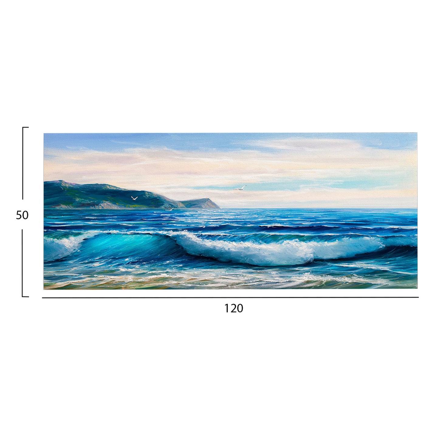 Wall Painting Series Gobi Hm4787 Printed Canvas 120x3(thickness)x50hcm.