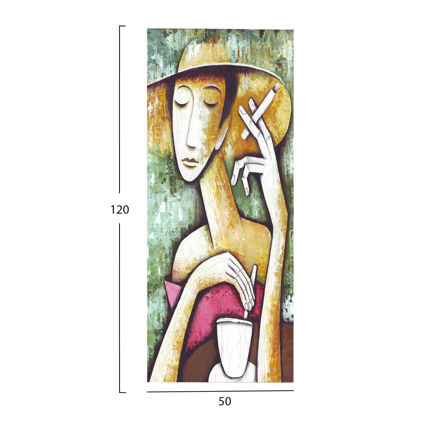 Wall Painting Series Gobi Hm4797 Printed Canvas 50x3(thickness)x120hcm.