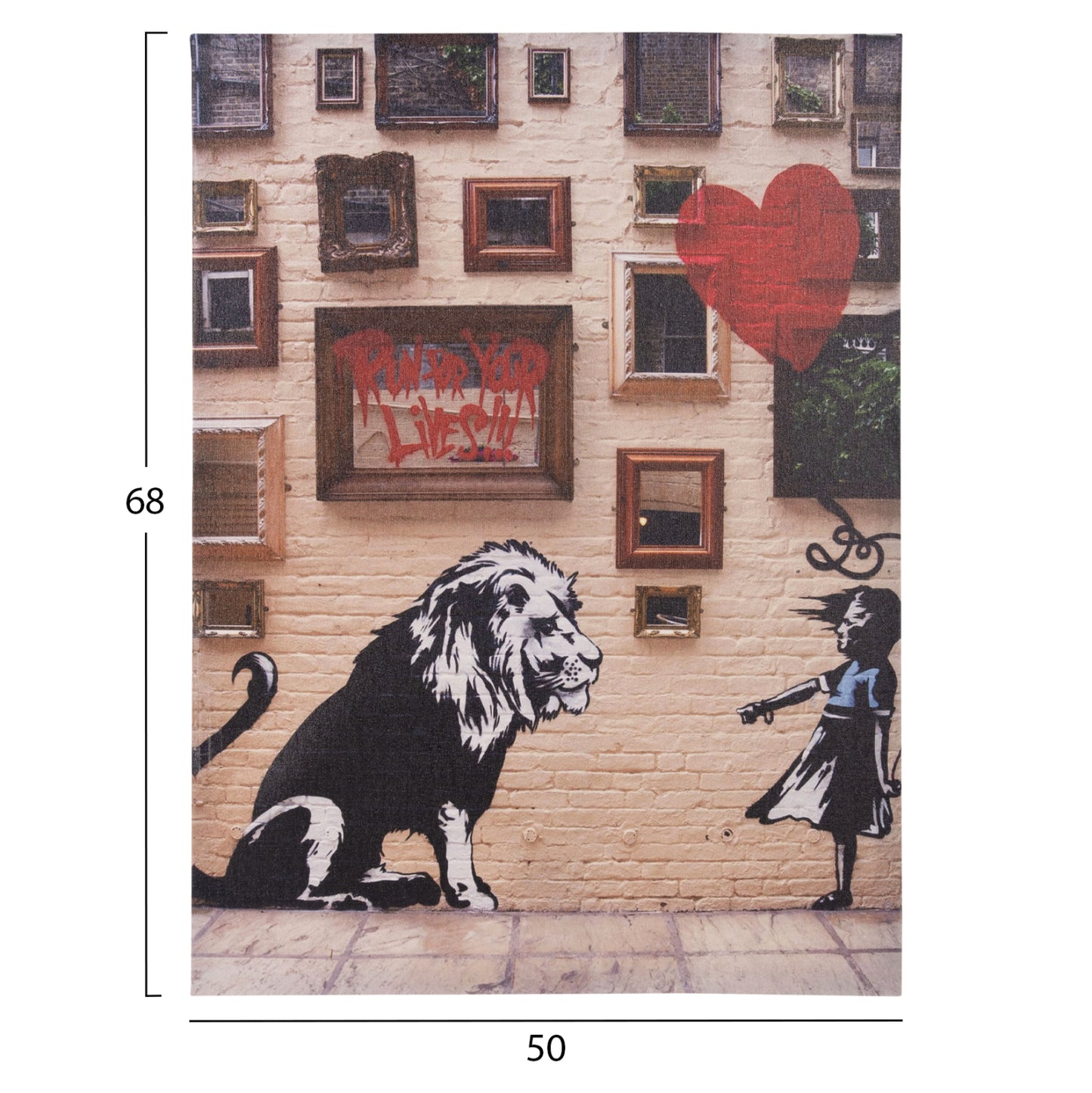 Wall Painting Series Gobi Hm4828 Printed Canvas 50x2,5(thickness)x68hcm.