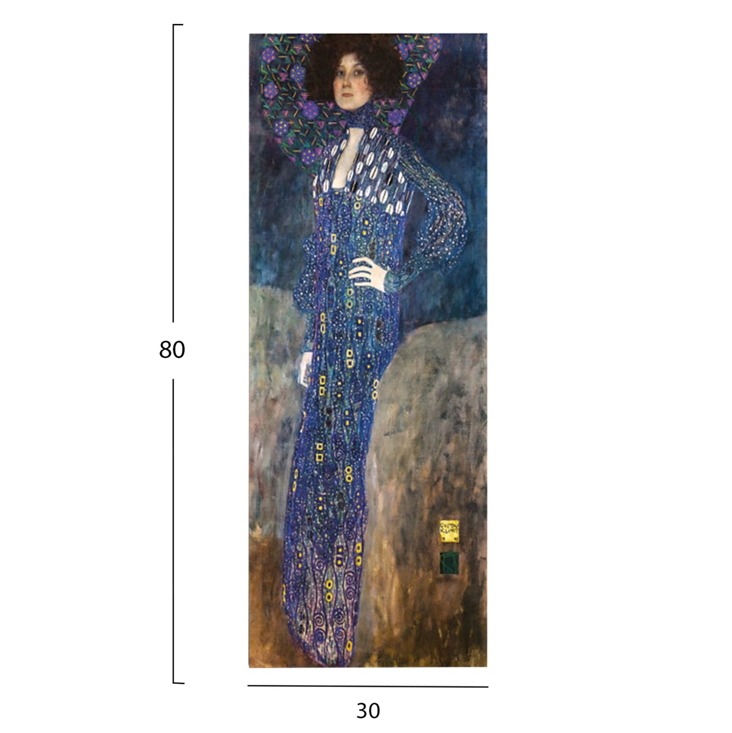 Wall Painting Series Gobi Hm4833 Printed Canvas 30x3(thickness)x80hcm.