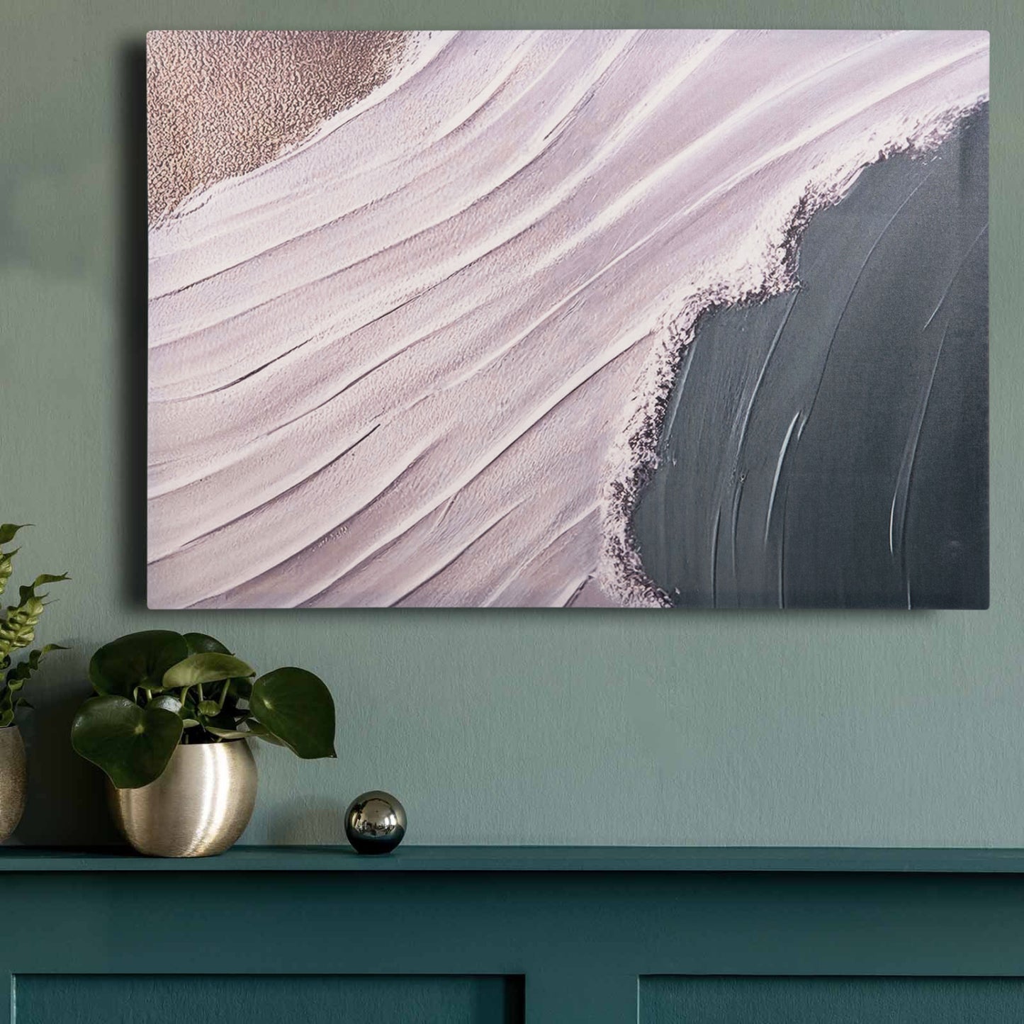 Wall Painting, wooden frame - 98x68cm