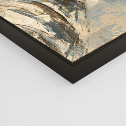 Wall Painting Black Frame Printed Canvas - 102x102cm