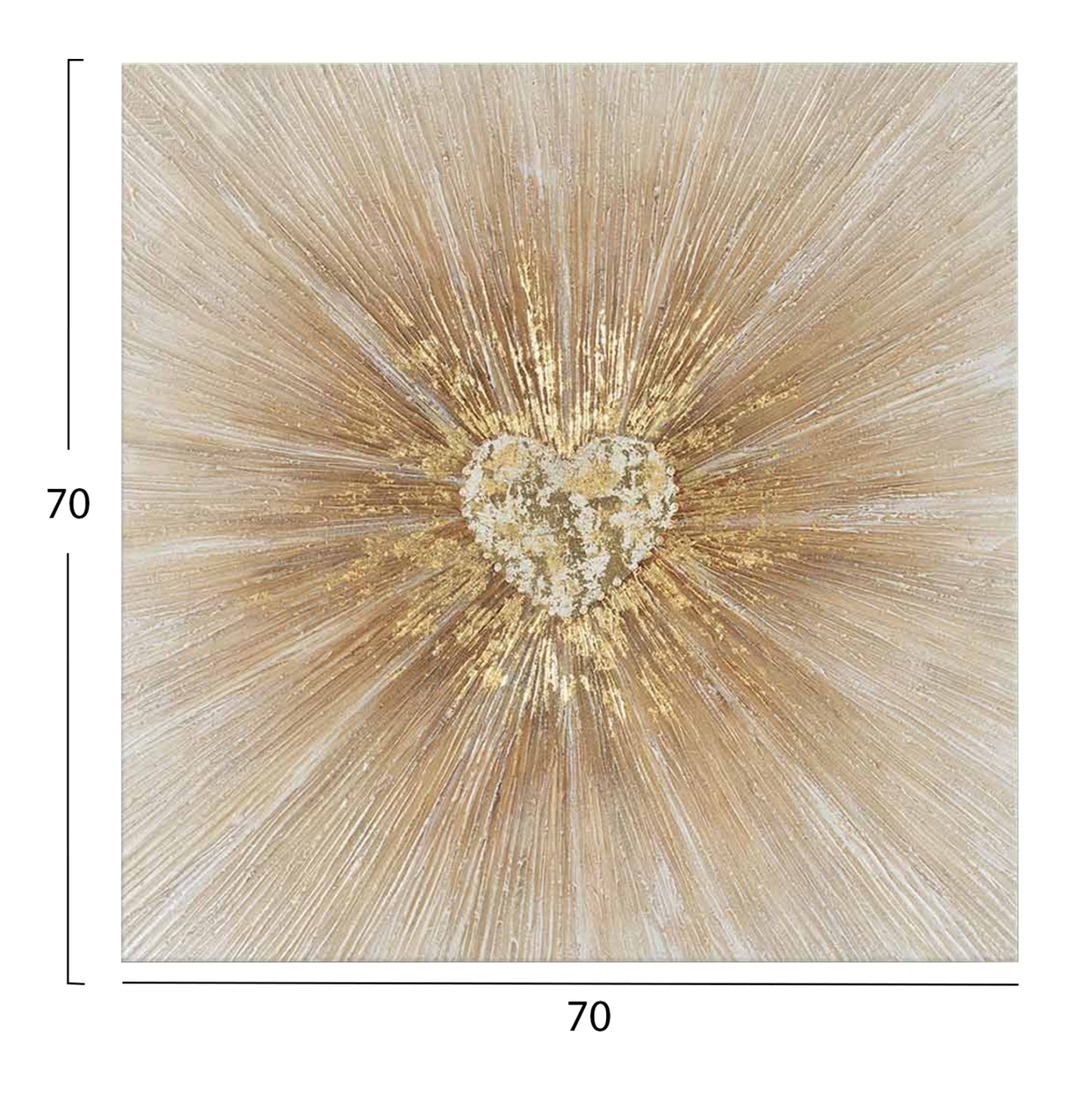 Wall Painting Square Series Gobi Hm4854 Printed Canvas 70x2,8(thickness)x70hcm.