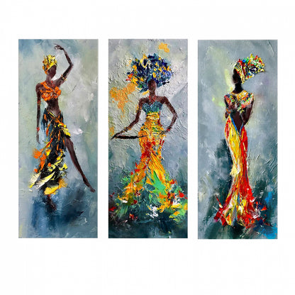 Canvas Mdf African Girl In Colorful Dress Hm7204.02 60x0,3x50 Cm.