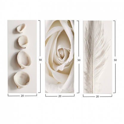 Canvas Three Pieces Mdf Natural Elements Hm7204.05 60x0,3x50 Cm