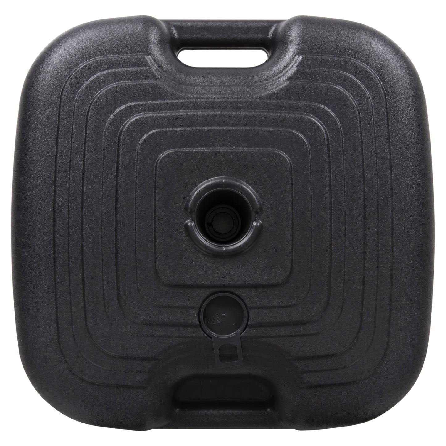 Plastic Umbrella Base With Handle Solbas Hm6112.02 Anthracite Color-for Pole 20/38mm 45x11hcm.
