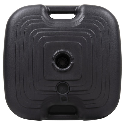 Plastic Umbrella Base With Handle Solbas Hm6112.02 Anthracite Color-for Pole 20/38mm 45x11hcm.