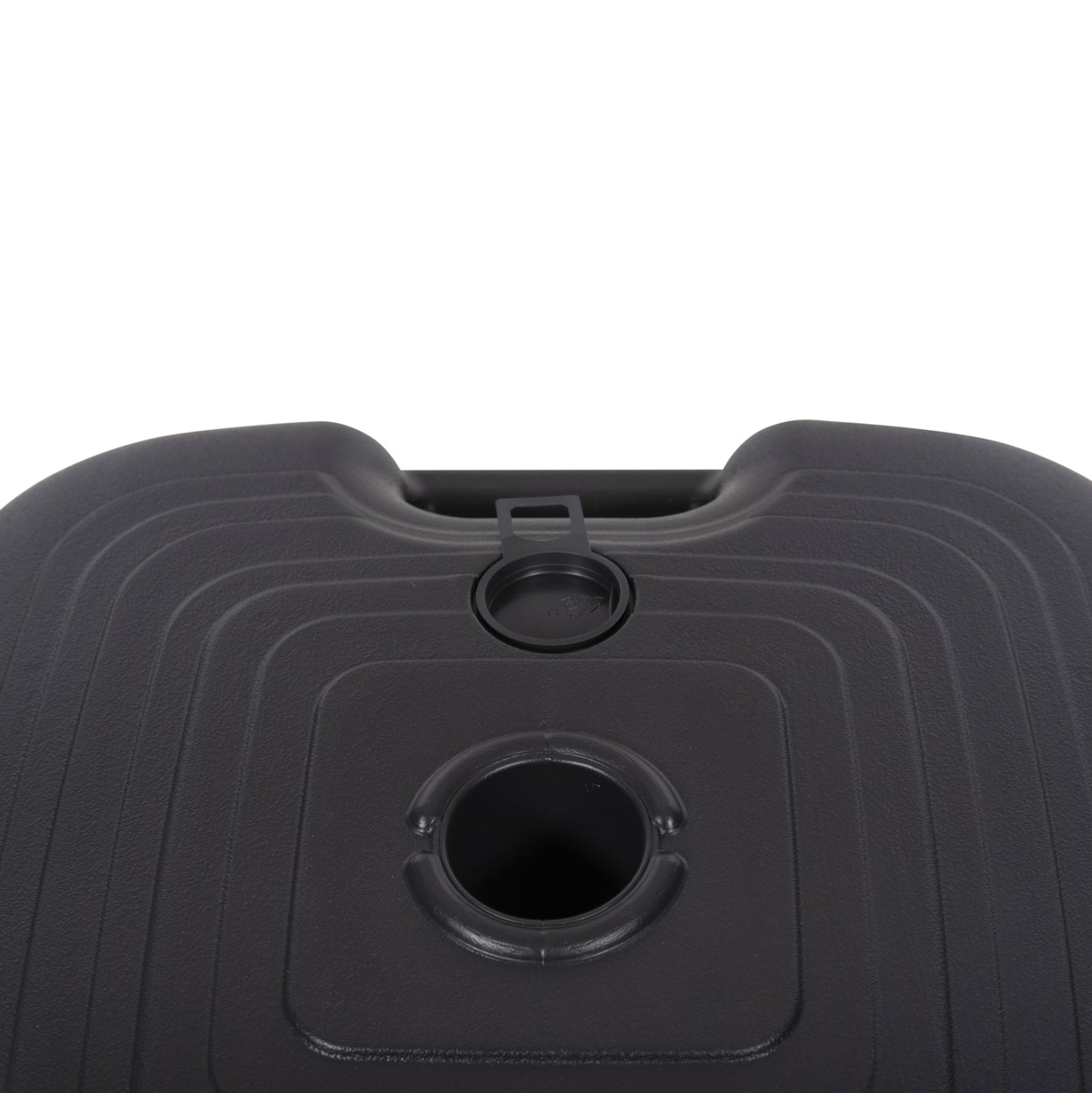 Plastic Umbrella Base With Handle Solbas Hm6112.02 Anthracite Color-for Pole 20/38mm 45x11hcm.
