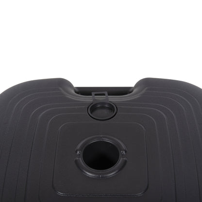Plastic Umbrella Base With Handle Solbas Hm6112.02 Anthracite Color-for Pole 20/38mm 45x11hcm.