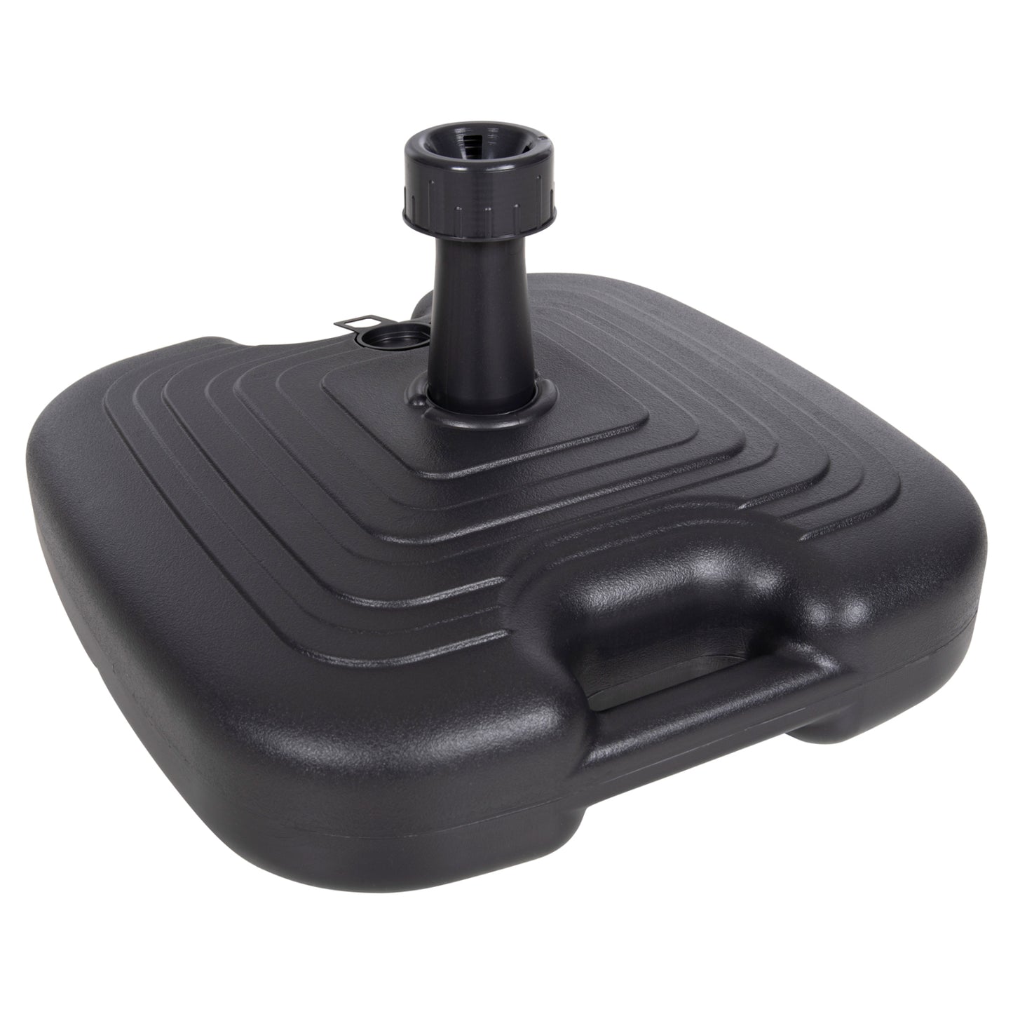 Plastic Umbrella Base With Handle Solbas Hm6112.02 Anthracite Color-for Pole 20/38mm 45x11hcm.