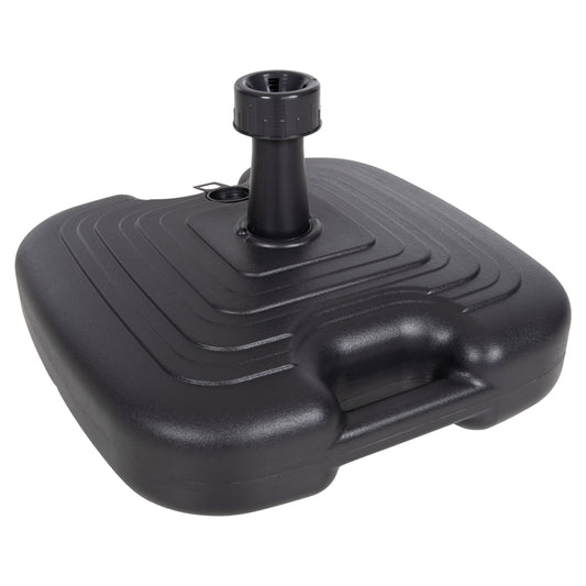 Plastic Umbrella Base With Handle Solbas Hm6112.02 Anthracite Color-for Pole 20/38mm 45x11hcm.