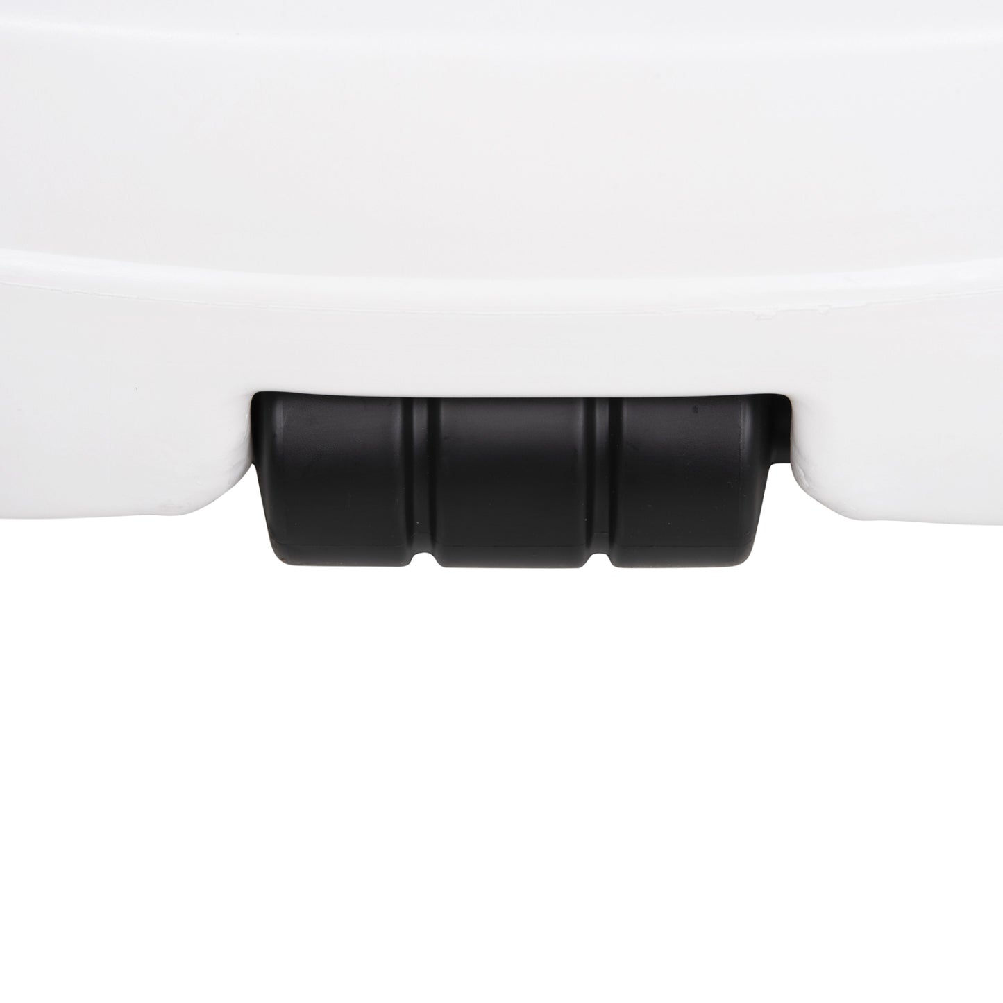Plastic Umbrella Base With Wheel Solbas Hm6113.01 White Color-for Pole 33/50mm 46,5x23,5hcm.