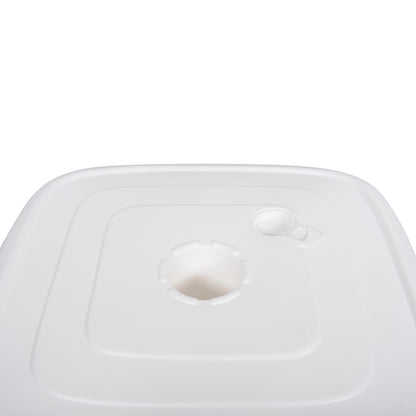 Plastic Umbrella Base With Wheel Solbas Hm6113.01 White Color-for Pole 33/50mm 46,5x23,5hcm.