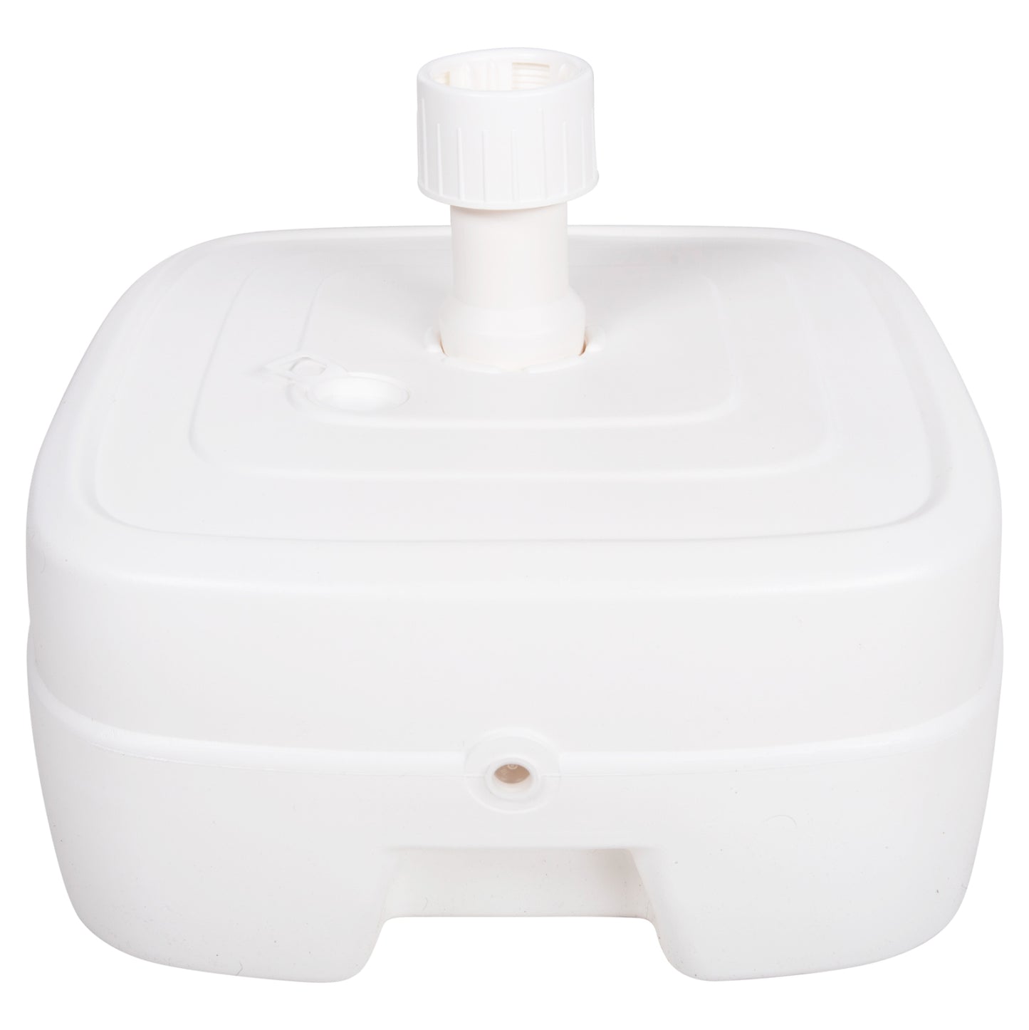 Plastic Umbrella Base With Wheel Solbas Hm6113.01 White Color-for Pole 33/50mm 46,5x23,5hcm.