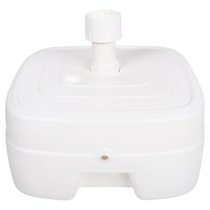 Plastic Umbrella Base With Wheel Solbas Hm6113.01 White Color-for Pole 33/50mm 46,5x23,5hcm.