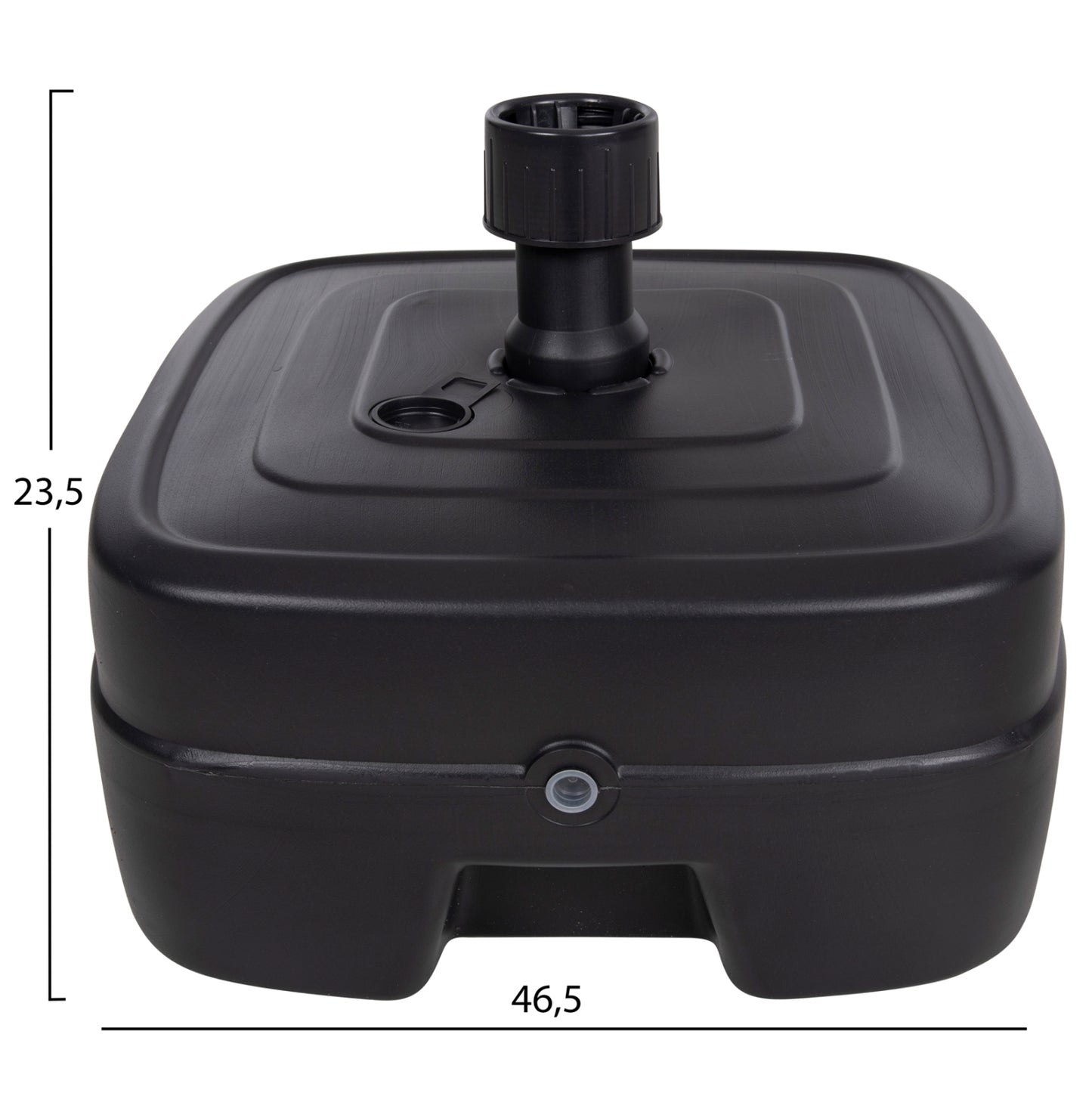 Plastic Umbrella Base With Wheel Solbas Hm6113.02 Anthracite Color-for Pole 33/50mm 46,5x23,5hcm.