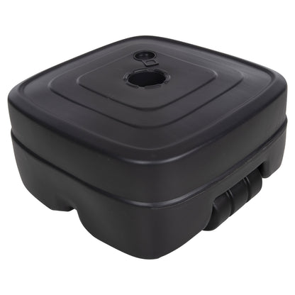 Plastic Umbrella Base With Wheel Solbas Hm6113.02 Anthracite Color-for Pole 33/50mm 46,5x23,5hcm.