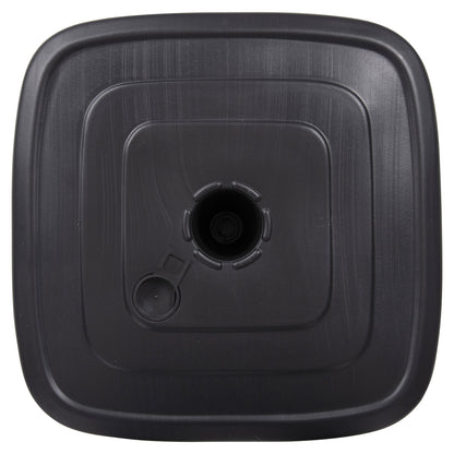 Plastic Umbrella Base With Wheel Solbas Hm6113.02 Anthracite Color-for Pole 33/50mm 46,5x23,5hcm.