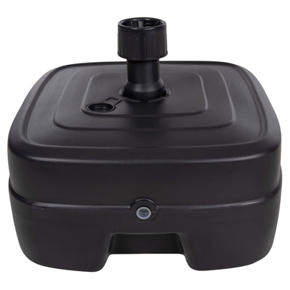 Plastic Umbrella Base With Wheel Solbas Hm6113.02 Anthracite Color-for Pole 33/50mm 46,5x23,5hcm.