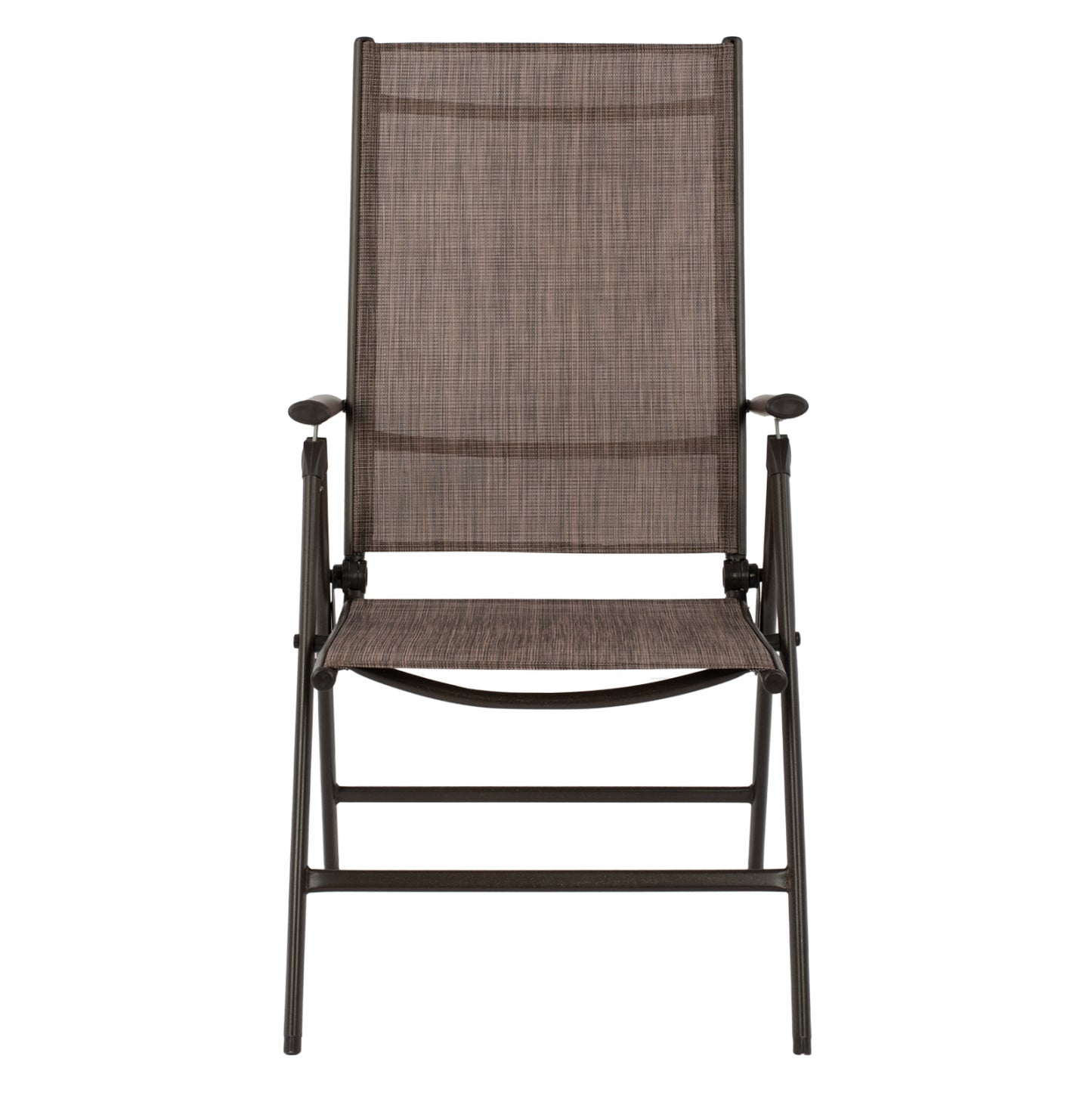 Folding Armchair 7 Seats Metallic Brown With Brown Textline Hm5700.02 55x70x103 Cm.