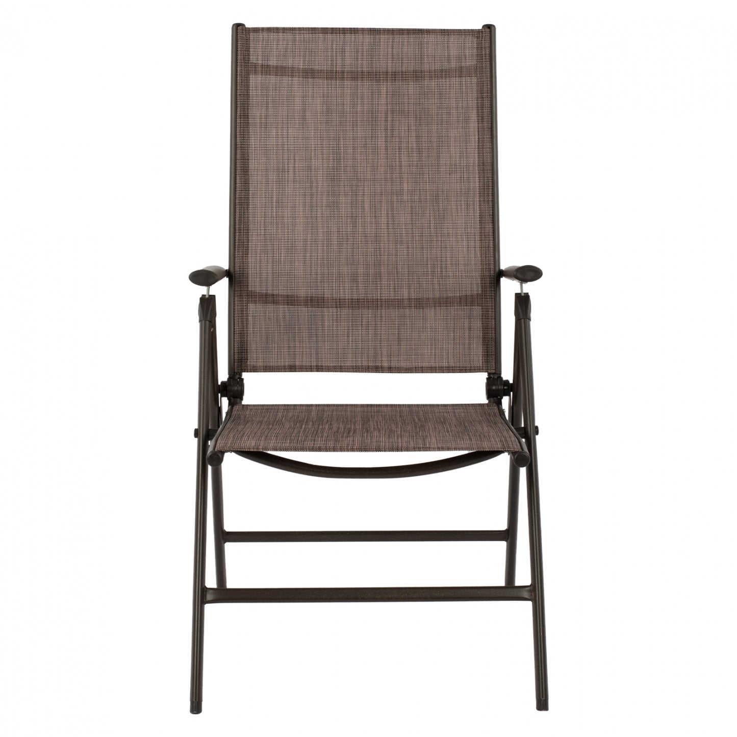 Folding Armchair 7 Seats Metallic Brown With Brown Textline Hm5700.02 55x70x103 Cm.