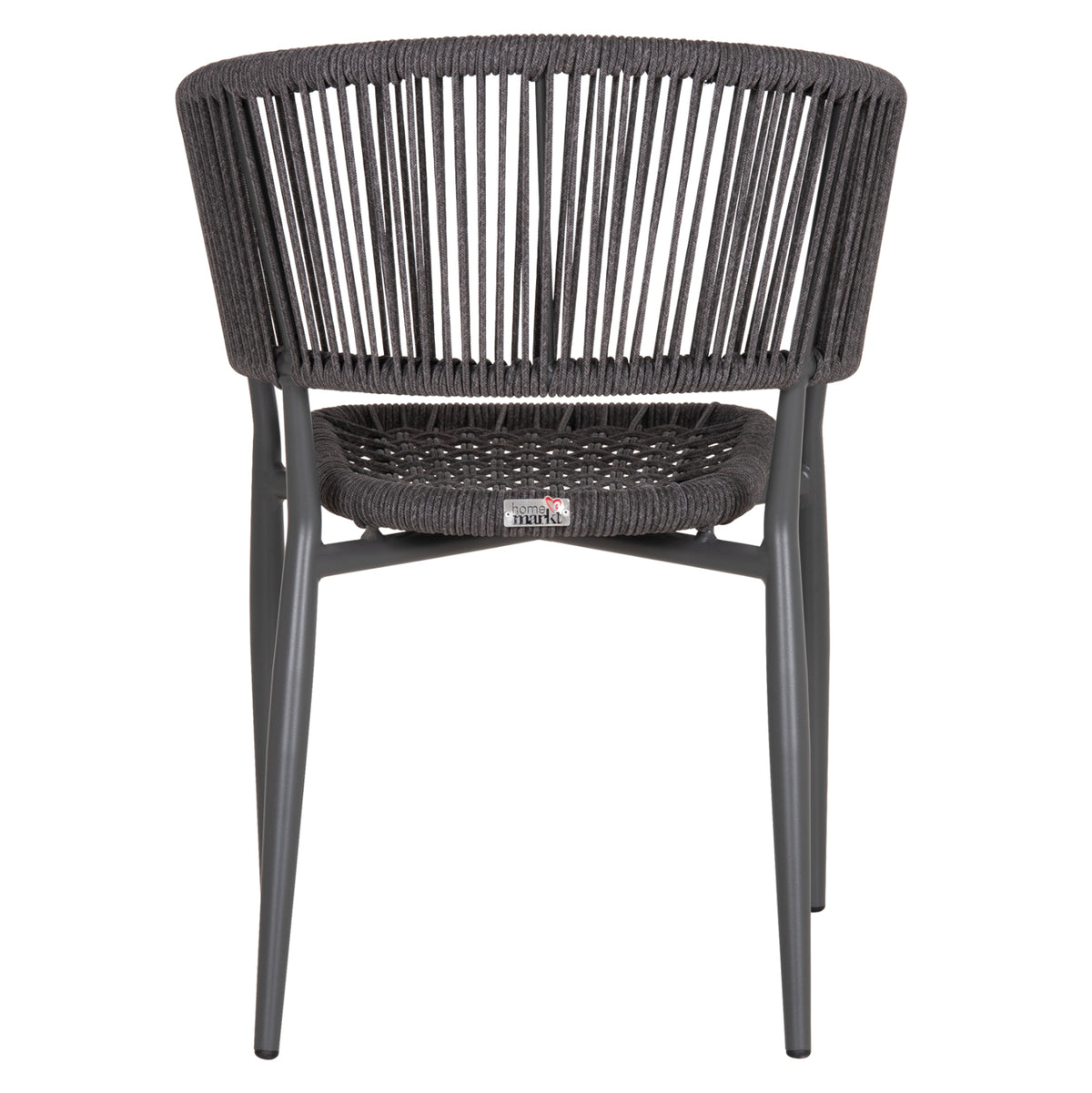 Dining Chair Eulo Hm5783.21 Aluminum & Τwisted Rattan In Grey 57x63x77hcm.