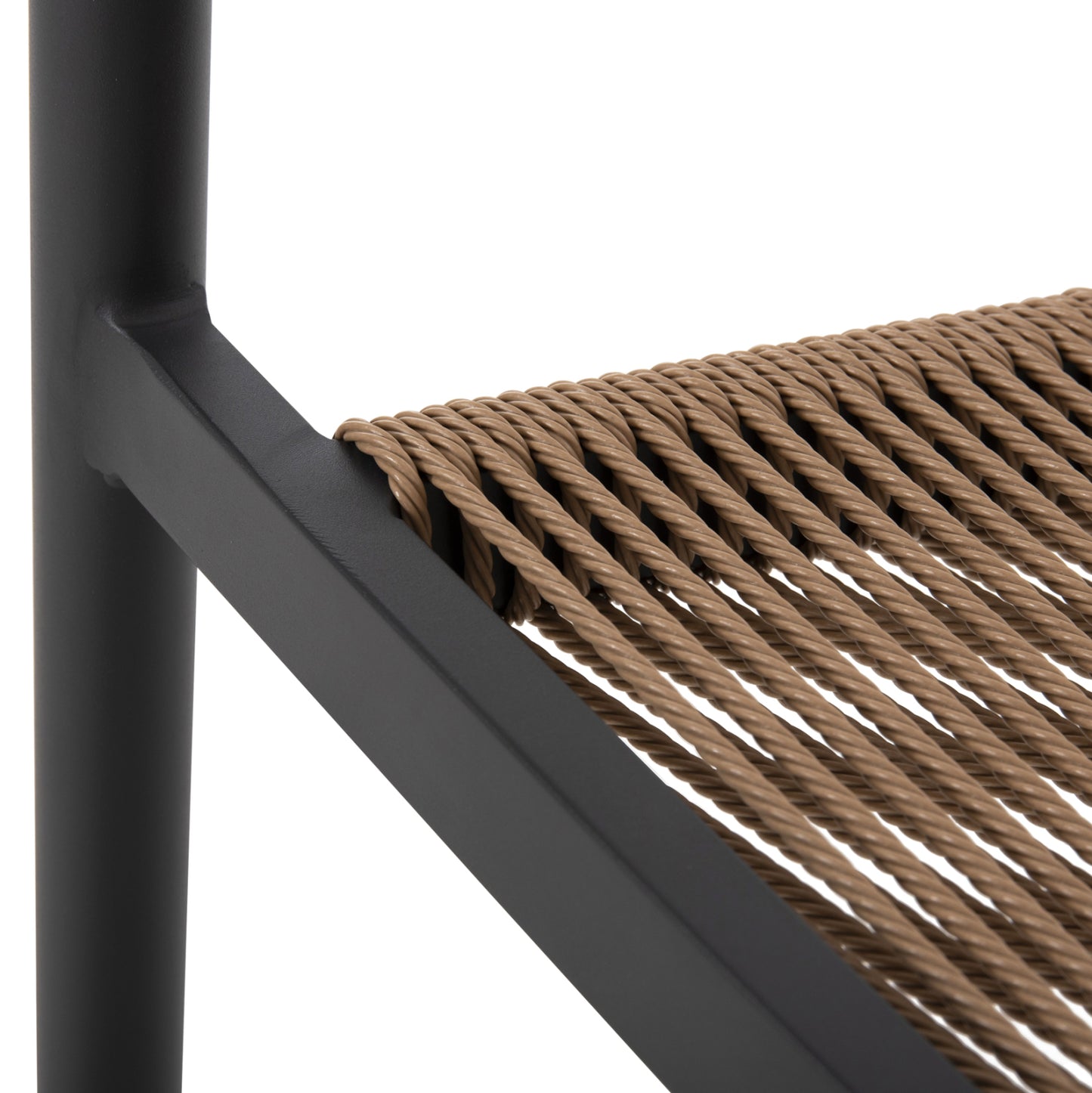 Armchair Aluminum Gret Hm5854.02 Charcoal Grey Aluminum-beige Pe Rattan 56x55,5x78Η