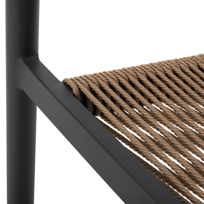 Armchair Aluminum Gret Hm5854.02 Charcoal Grey Aluminum-beige Pe Rattan 56x55,5x78Η