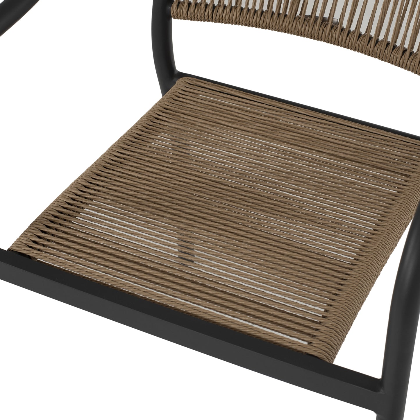Armchair Aluminum Hm5856.02 Charcoal Grey With Pe Wicker Rope 57x63x80h