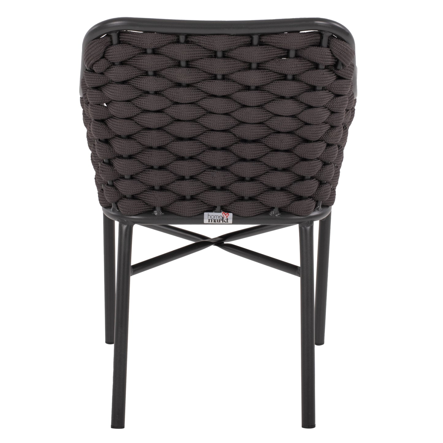 Armchair Aluminum Hm5858.01 With Rope- Grey Color 56x58x76hcm.