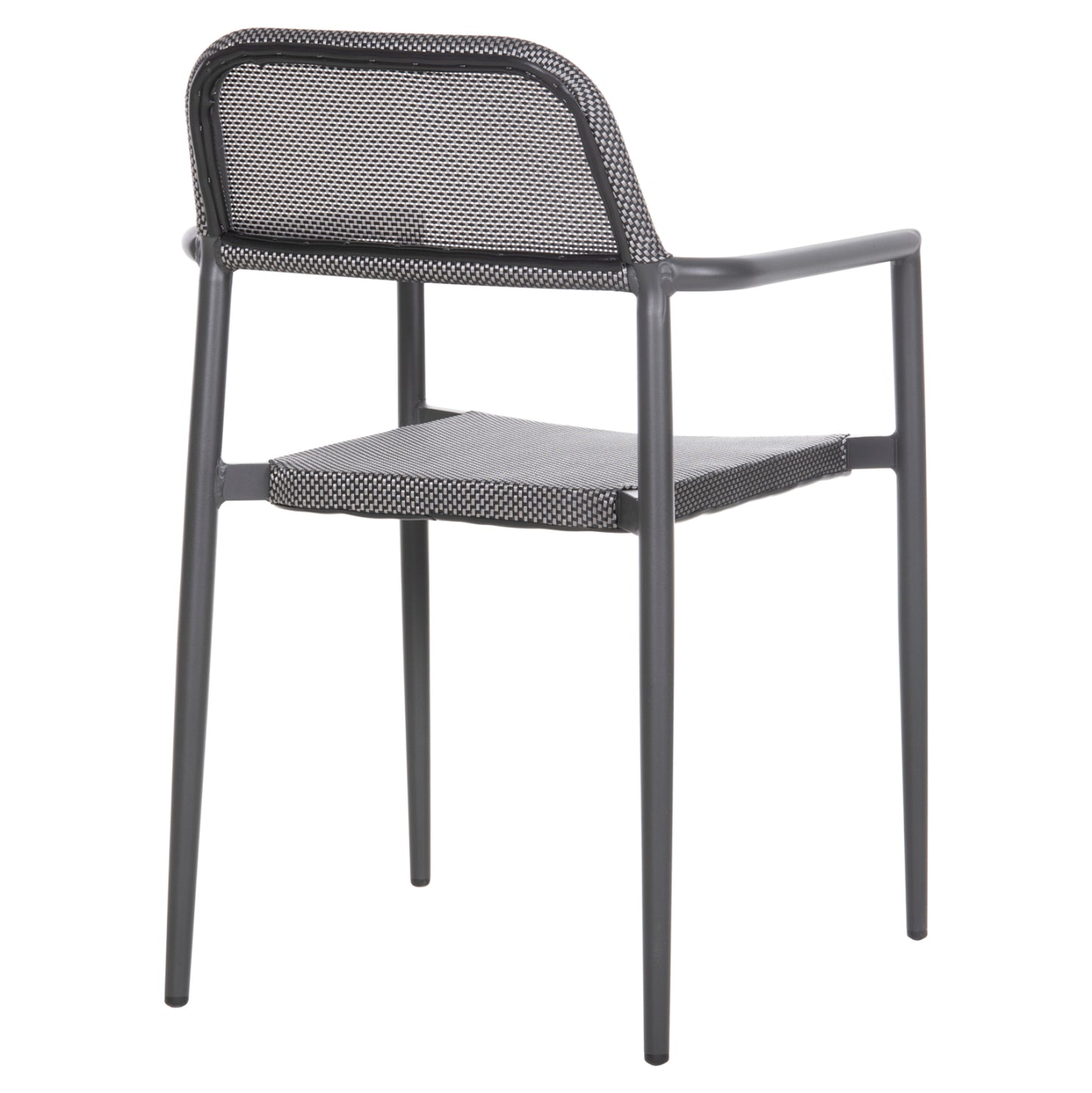 Aluminum Armchair Ronny Hm5998.01 Grey Frame & Grey Textilene 53x51x80hcm.