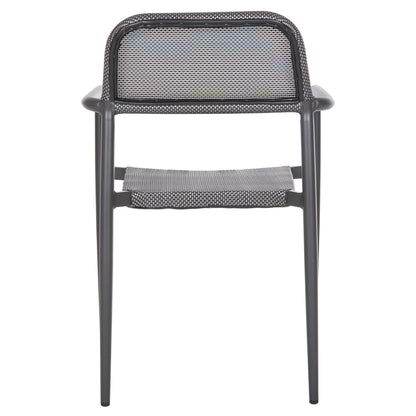 Aluminum Armchair Ronny Hm5998.01 Grey Frame & Grey Textilene 53x51x80hcm.