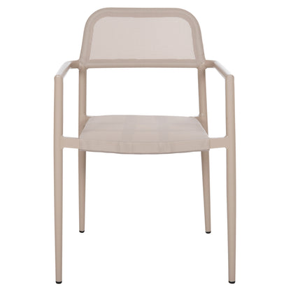 Aluminum Armchair Ronny Hm5998.03 Champagne Colored Frame & Textilene 53x51x80hcm.