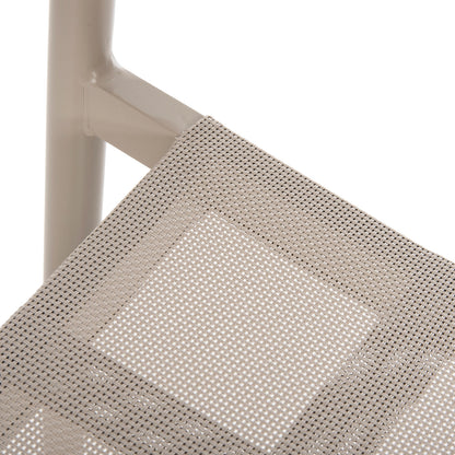 Aluminum Armchair Ronny Hm5998.03 Champagne Colored Frame & Textilene 53x51x80hcm.