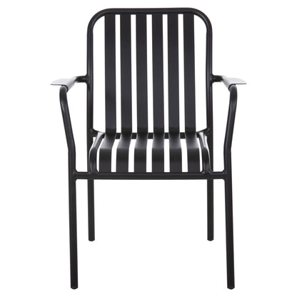 Aluminum Armchair Rachel Hm6088.01 Black 63x58x85hcm.