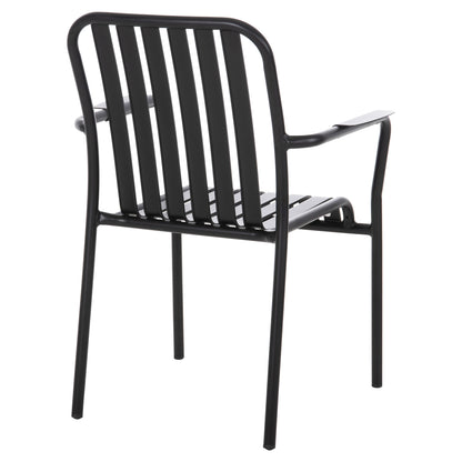 Aluminum Armchair Rachel Hm6088.01 Black 63x58x85hcm.