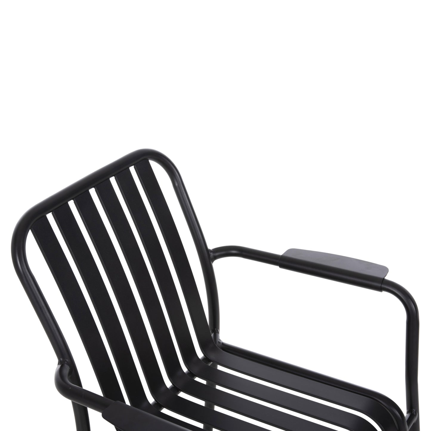 Aluminum Armchair Rachel Hm6088.01 Black 63x58x85hcm.