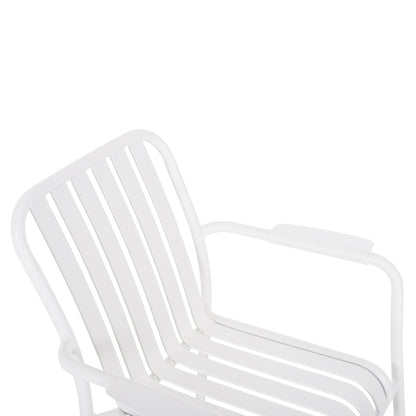 Aluminum Armchair Rachel Hm6088.02 White 63x58x85hcm.