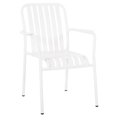 Aluminum Armchair Rachel Hm6088.02 White 63x58x85hcm.