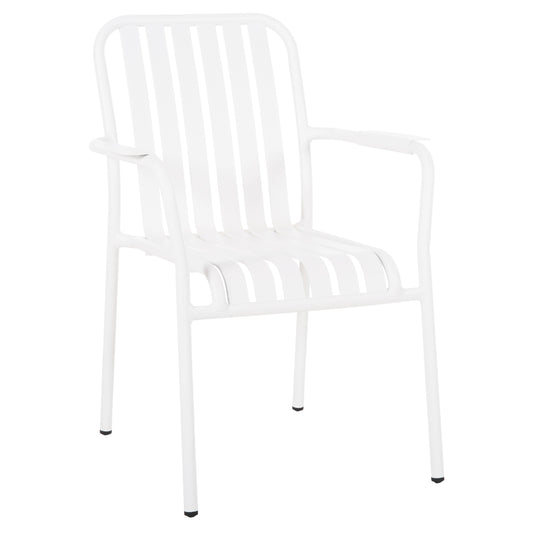 Aluminum Armchair Rachel Hm6088.02 White 63x58x85hcm.