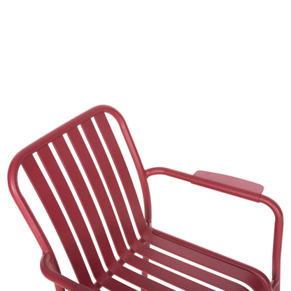 Aluminum Armchair Rachel Hm6088.05 Red 63x58x85hcm.