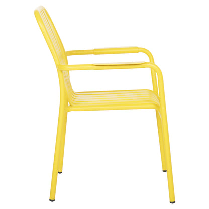 Aluminum Armchair Rachel Hm6088.06 Yellow 63x58x85hcm.