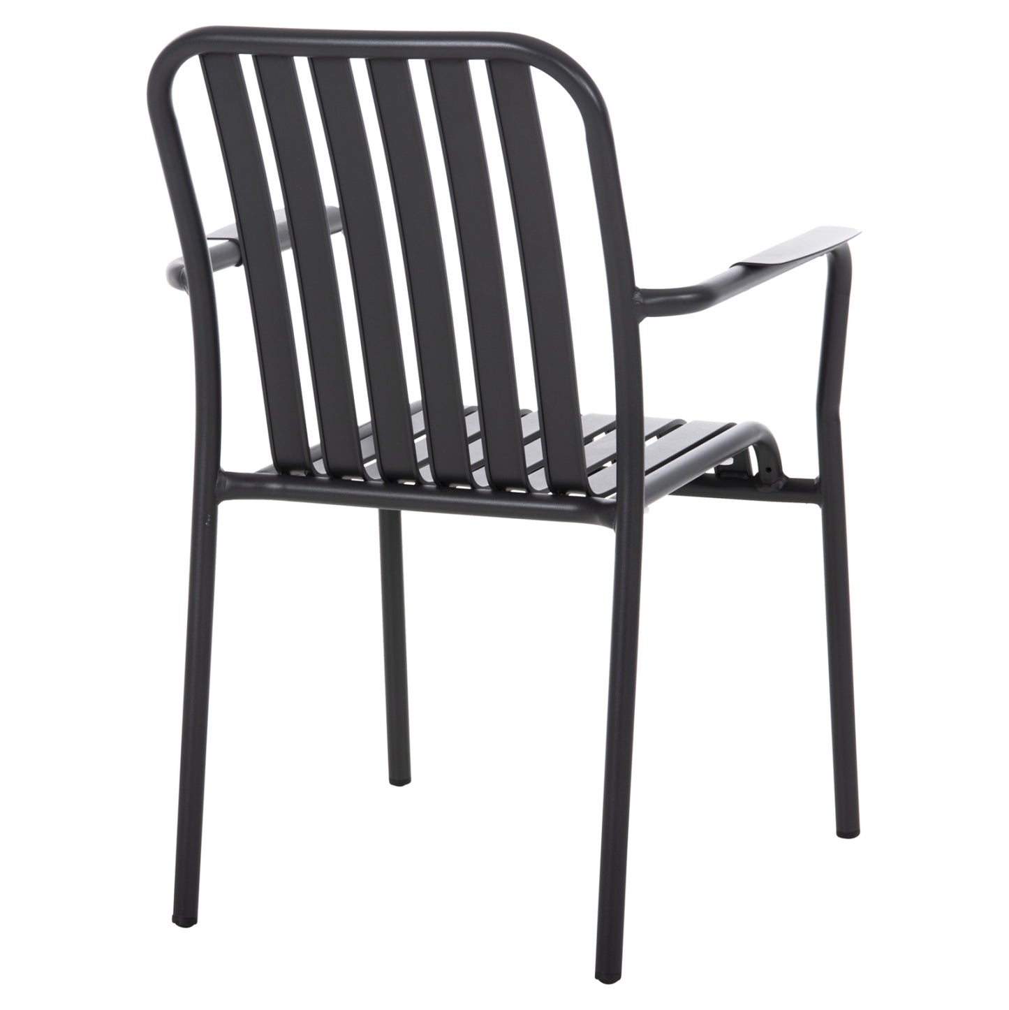 Aluminum Armchair Rachel Hm6088.10 Anthracite 63x58x85hcm.