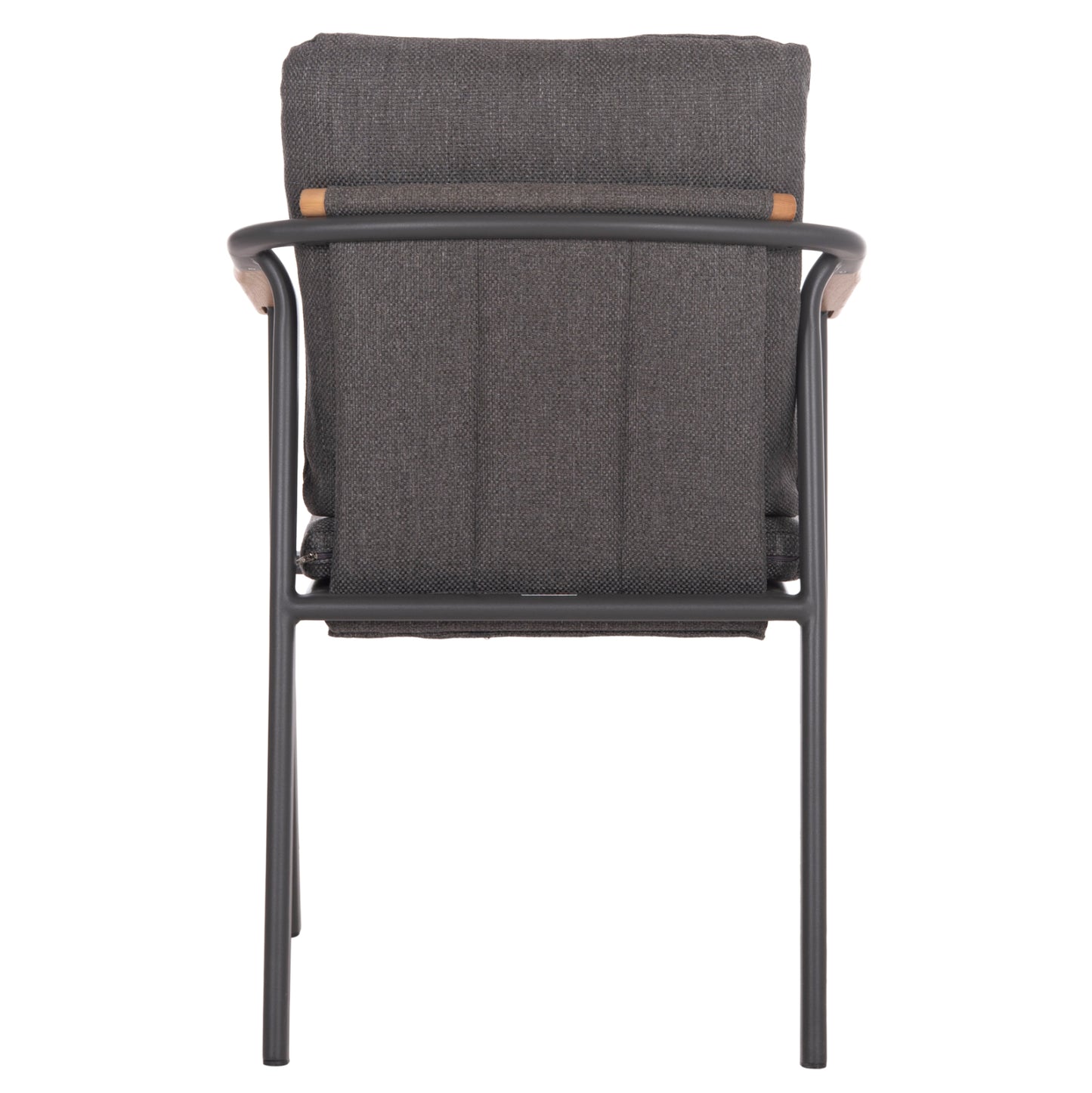 Aluminum Dining Chair Senti Hm6204.01 Frame & Olefin Fabric In Dark Grey 60x55.5x90hcm.