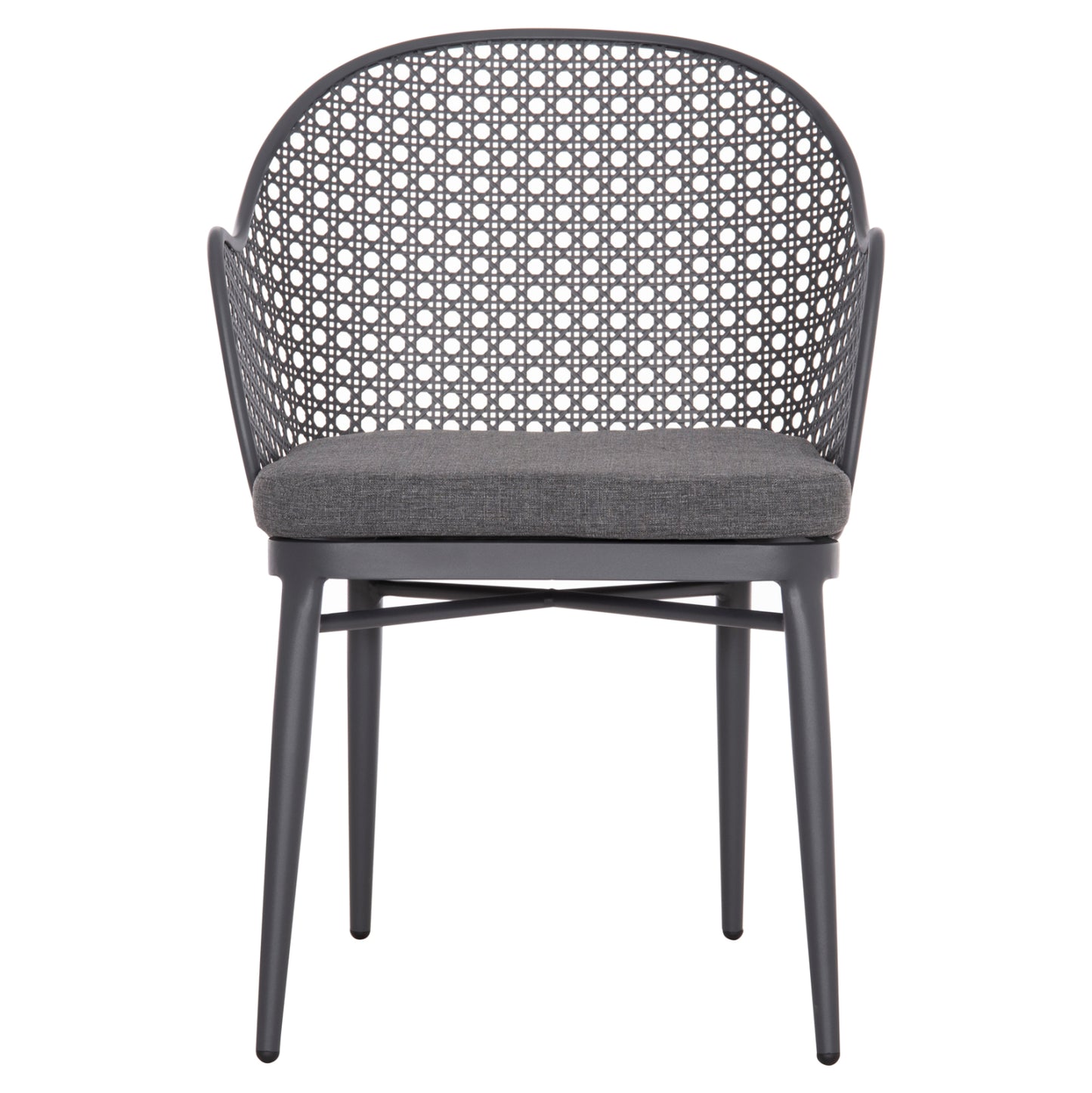 Aluminum Armchair Orego Hm6268.01 Frame And Cushion In Dark Grey 56x59x81hcm.