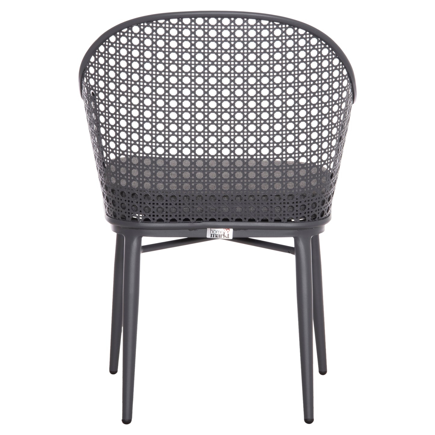 Aluminum Armchair Orego Hm6268.01 Frame And Cushion In Dark Grey 56x59x81hcm.