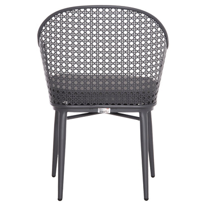 Aluminum Armchair Orego Hm6268.01 Frame And Cushion In Dark Grey 56x59x81hcm.