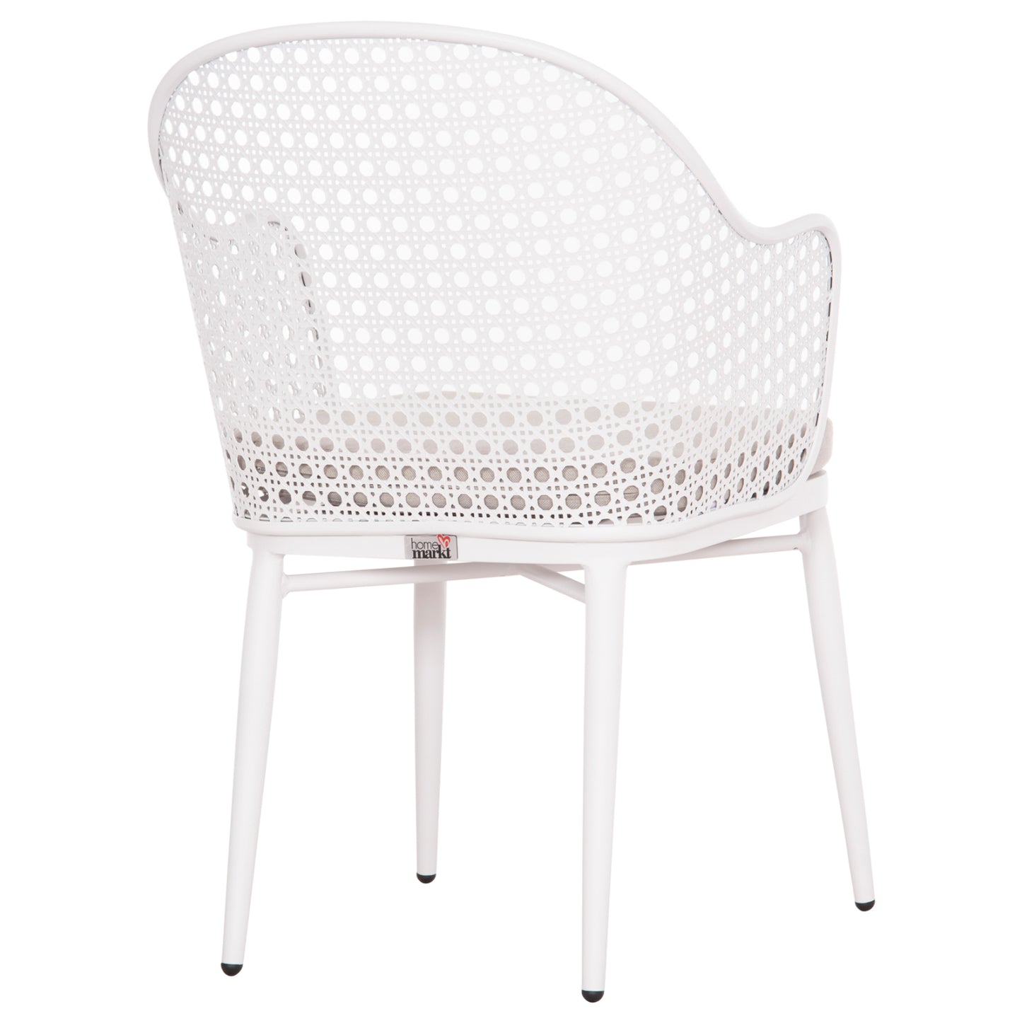 Aluminum Armchair Orego Hm6268.02 White-cushion Light Grey 56x59x81hcm.