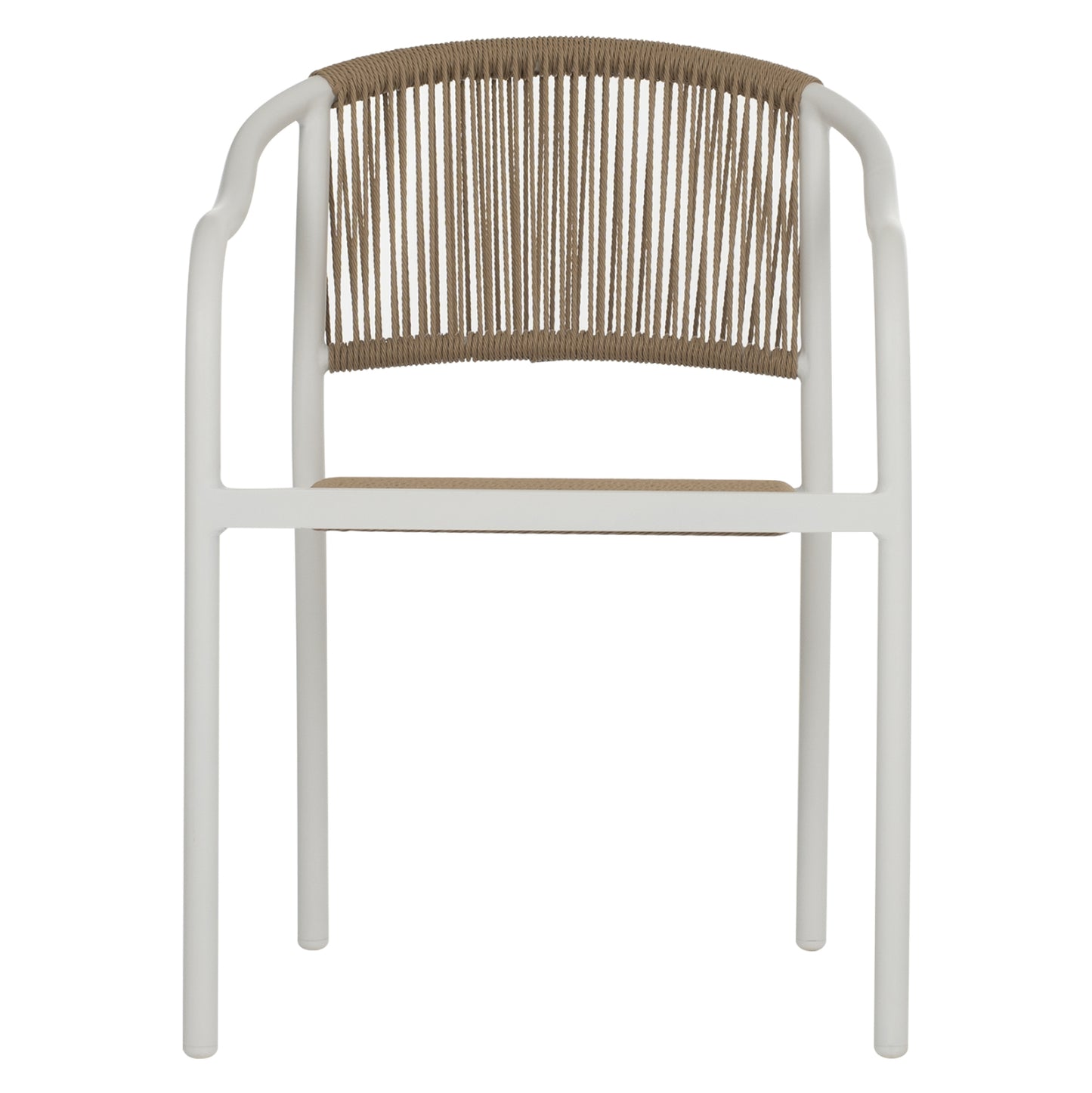 Armchair Aluminum White With Pe Rattan Wicker Hm5856.01 57x63x80hcm.