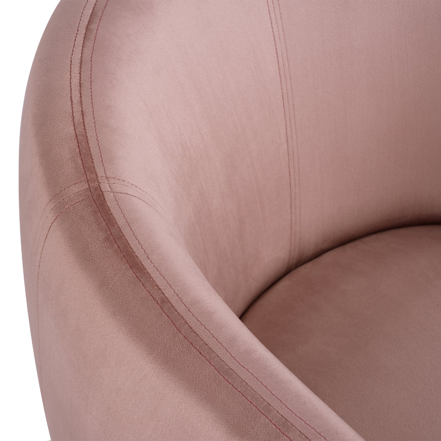 Velvet Armchair Arien Hm8403.02 Dusty Pink, Golden Base 80x75x82cm